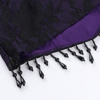 Sweetheart neck bustier tassels ruffle tube top