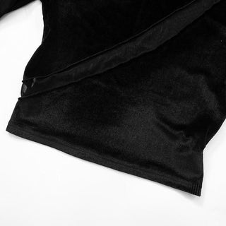 High neck mesh velvet patchwork long sleeve crop top