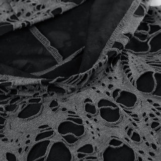 Hoodie long sleeve hollow out cut out top