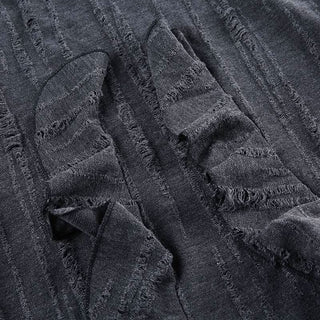 Hoodie long sleeve ruffle top