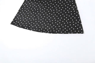 Polka dot ruched cami maxi dress