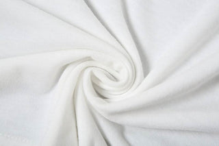 One shoulder long sleeve "33" print top