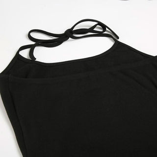 Halter long sleeve 2 piece maxi dress