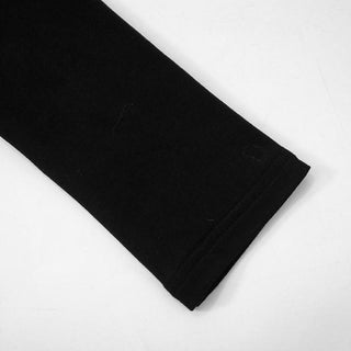 Long sleeve crewneck beaded crop top