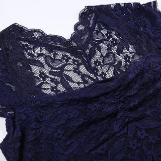 Cap sleeve ruched patchwork lace top