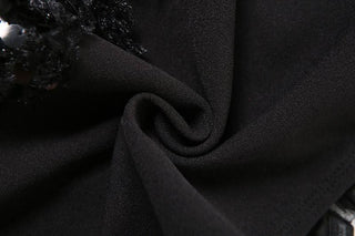 Sweetheart neck glitter mini dress