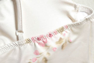 Flower print padded self tie cami mini dress