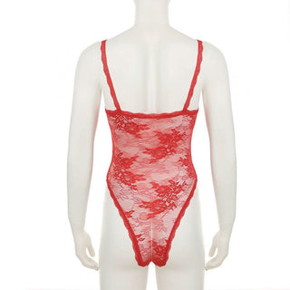 V neck lace bowknot cami bodysuit