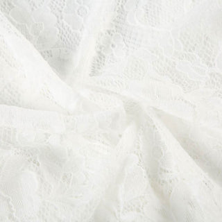 Long sleeve lace ruffle irregular self tie top