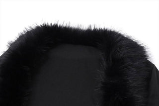 Long sleeve fluffy shrug 2 piece tube jumpsuit