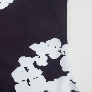 Long sleeve crewneck flower print mini dress