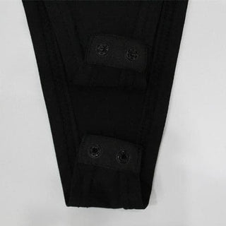 Long sleeve high neck mesh patchwork bodysuit