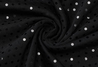 U neck polka dot cami maxi dress