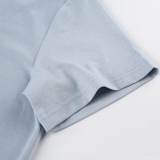 Short sleeve round neck "98" print top