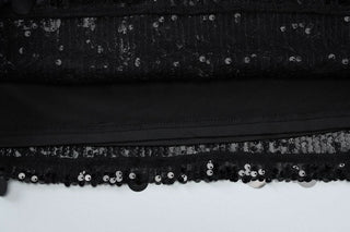 Glitter backless tube mini dress