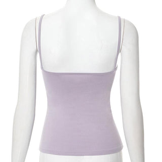 U neck ruffle ruched cami top