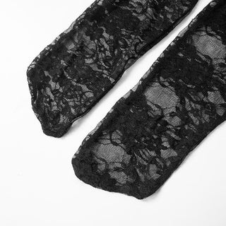 Off shoulder lace see through solid pant set