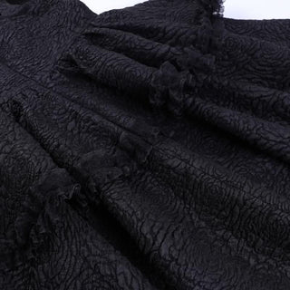 Backless lace up zip-up textured solid lace hem mini dress | victorian gothic dresses-final-sale