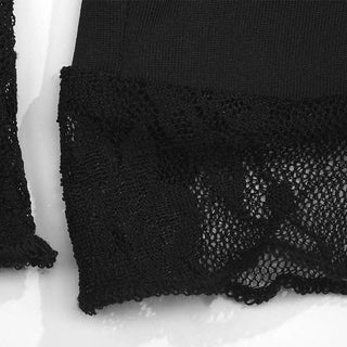 Long sleeve lace irregular one shoulder mini dress