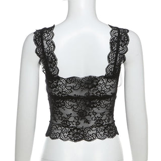 Lace bowknot ruched patchwork cami top