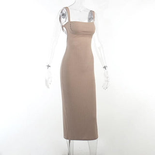Textured lace up knotted solid midi cami dress