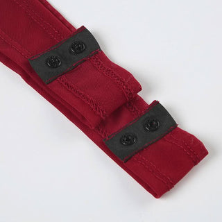 Crewneck mesh solid button bodysuit