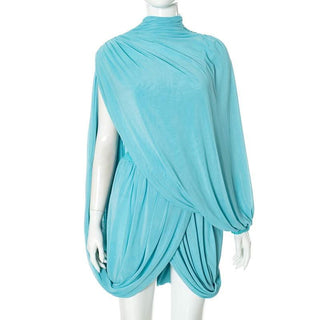 Ruched shrug tube mini skirt set-final-sale