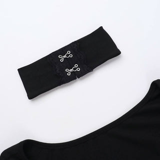 Halter long sleeve button self tie top