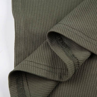 U neck self tie hollow out solid cut out maxi dress