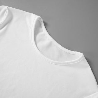 Short sleeve butterfly embroidery crop top