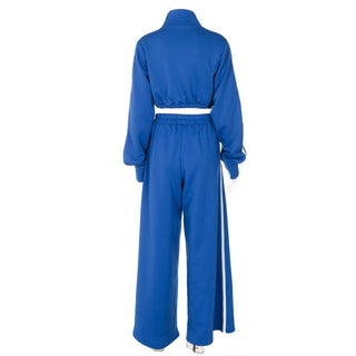 Long sleeve high neck zip-up sports pant set