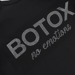 Crewneck long sleeve padded beaded bodysuit