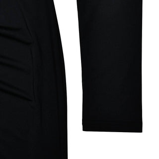 Irregular Long sleeve ruched backless slit maxi dress