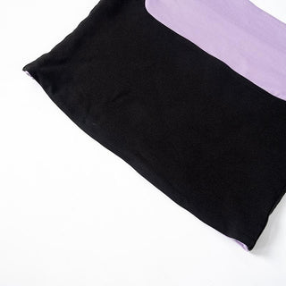 Contrast backless 2-way tube top