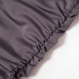 Hoodie ruched shrug long sleeve solid mini dress