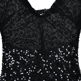 Halter self tie glitter u neck low cut backless maxi dress