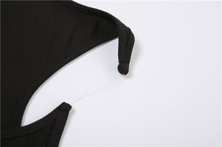 U neck solid cami mini dress