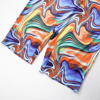 Ripple abstract hollow out tube romper