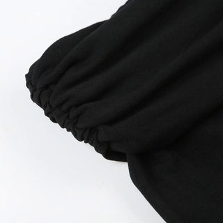 Off shoulder long sleeve plaid fluffy mini dress