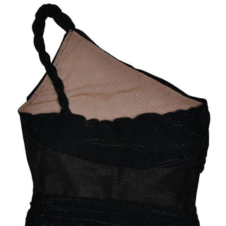 One shoulder irregular patchwork slit cami maxi dress-final-sale