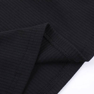 Bowknot v neck lace hem ribbed tank top