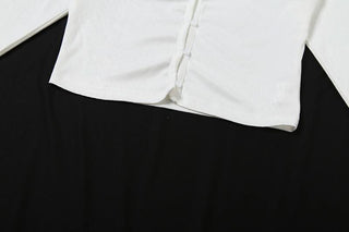 Long sleeve textured ruffle button short pant set