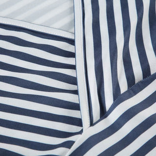 Striped v neck long sleeve top