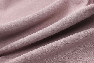 Long sleeve u neck backless solid top