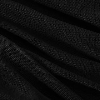 Off shoulder long sleeve mesh patchwork ruched hollow out maix dress