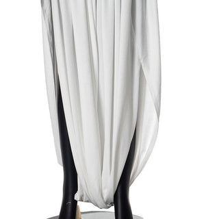 U neck ruched high slit backless cami maxi dress-final-sale