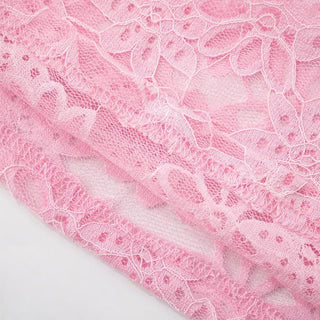 Sheer lace see through cami maxi skirt set