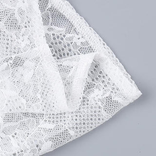 Lace up bustier button tube top