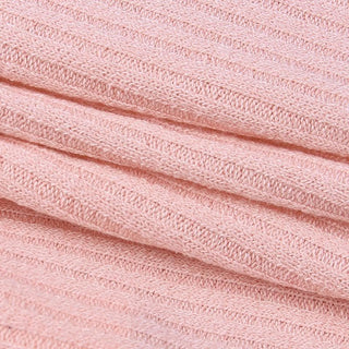 Long sleeve knitted hollow out ribbed cross front crop cut out top