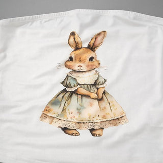 Backless squirrel pattern contrast tube top